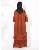 Pleated Japanese Extra Long Coat
